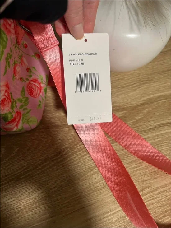 Betsey Johnson Pink Floral Cooler - Picture 2 of 2